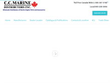 Tablet Screenshot of ccmarine.ca